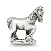 Sterling Silver Prancing Horse Bead Charm
