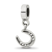 Sterling Silver Horseshoe Dangle Bead Charm