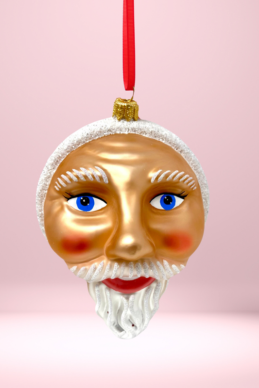Babbo Natale Polish Glass Ornament - Southlake Paws