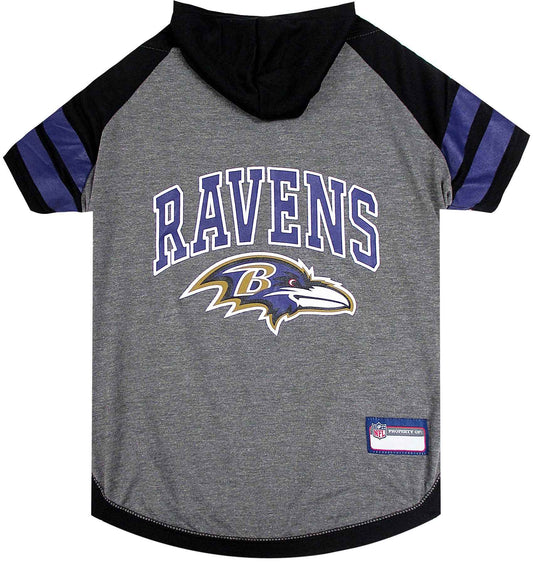 NFL Baltimore Ravens Hooded Dog T-Shirt