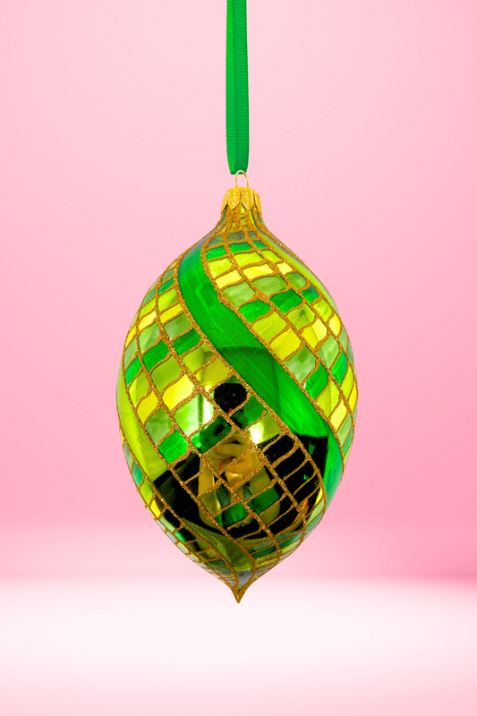 Bank Roll Bling Spinner Glass Ornament - Southlake Paws