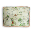 Load image into Gallery viewer, Rectangle Pet Bed - Winnie the Pooh Hundred Acre Wood Map Beige
