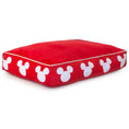 Load image into Gallery viewer, Rectangle Pet Bed - Mickey Mouse Ears Icon Red/White

