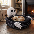 Load image into Gallery viewer, Disney Dog Bed, Jack Skellington Hug, Character Bed
