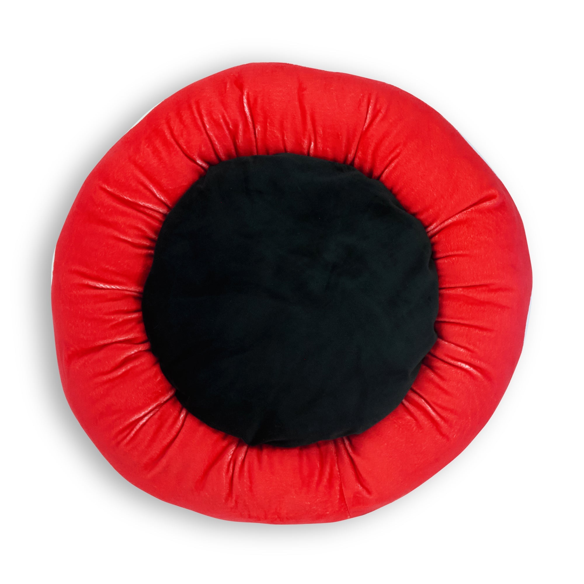 Donut Pet Bed - Mickey Mouse Ears Icon Red/White