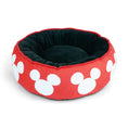 Load image into Gallery viewer, Donut Pet Bed - Mickey Mouse Ears Icon Red/White
