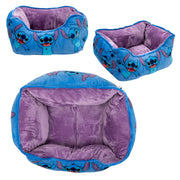 Cuddler Pet Bed - Stitch Poses Blue