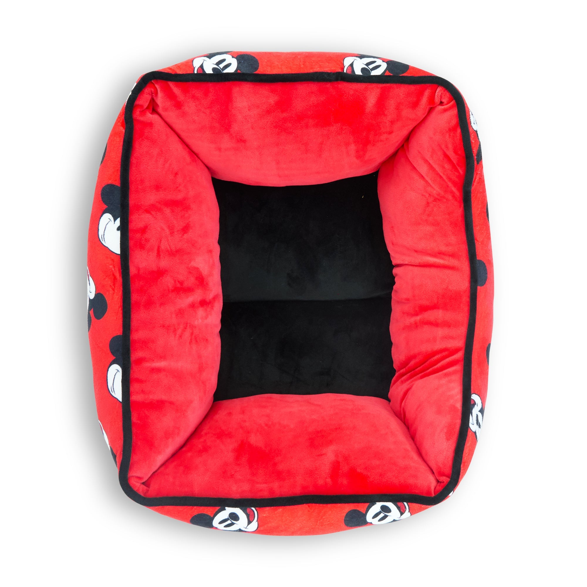 Cuddler Pet Bed - Mickey Mouse Expressions Scattered Red