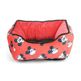 Load image into Gallery viewer, Cuddler Pet Bed - Mickey Mouse Expressions Scattered Red
