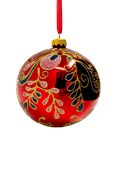 Beefeater Santa Glass Christmas Bauble
