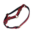 Load image into Gallery viewer, Red & Black Leopard Print Italian Leather Harness
