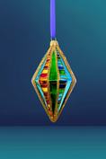 Load image into Gallery viewer, Big Winner Diamond Glass Ornament - Southlake Paws
