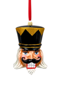 Load image into Gallery viewer, Midnight Black Glass Nutcracker Ornament - Southlake Paws

