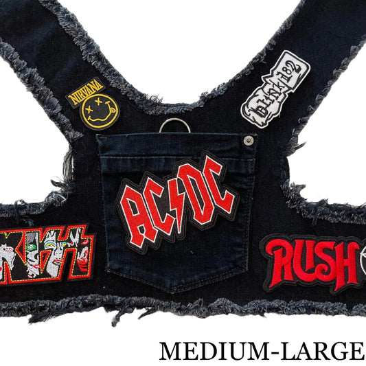 AC/DC Harness Black Denim