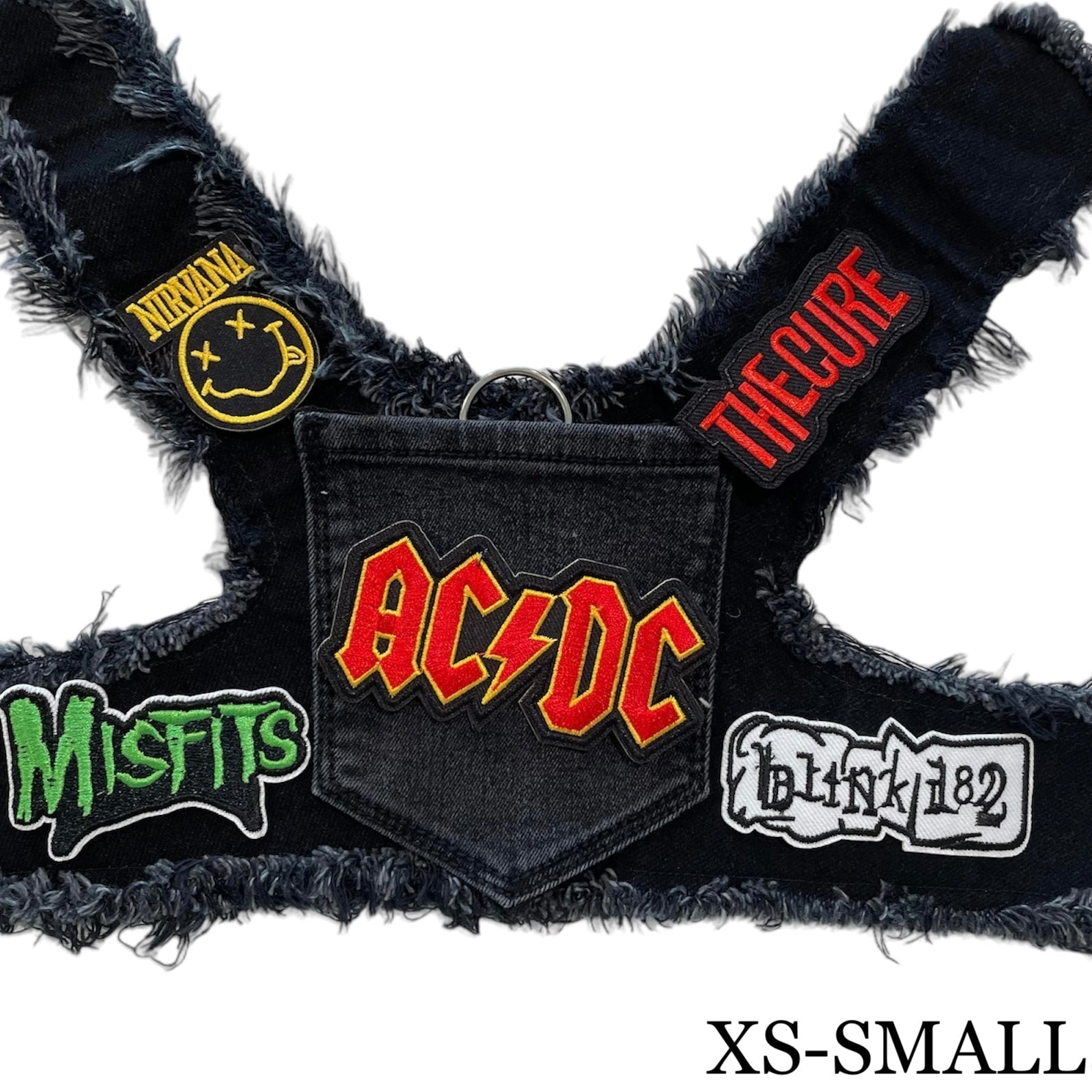 AC/DC Harness Black Denim