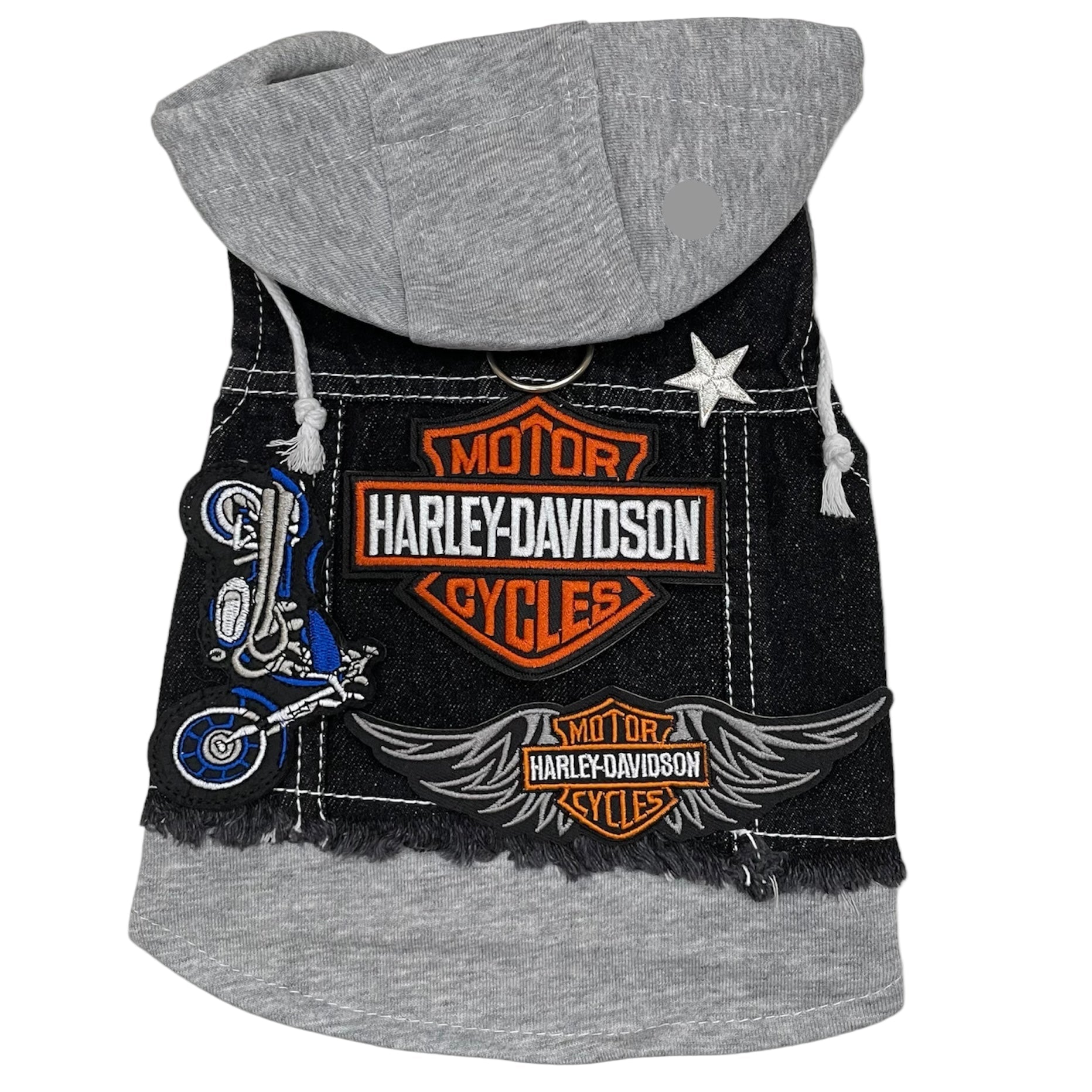 Black Biker Hoodie