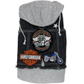 Load image into Gallery viewer, Black Biker Hoodie
