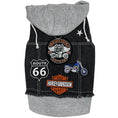 Load image into Gallery viewer, Black Biker Hoodie
