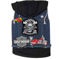 Load image into Gallery viewer, Blue Biker Hoodie
