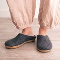 Load image into Gallery viewer, Stone Gray | Luxury Organic Merino Wool Slippers
