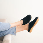 Night Black | Luxury Organic Merino Wool Slippers