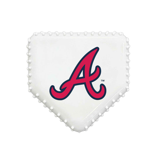 Atlanta Braves Hard Nylon Homeplate Chew Toy