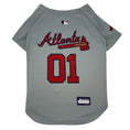 Load image into Gallery viewer, MLB Atlanta Braves White Mesh Dog Jersey

