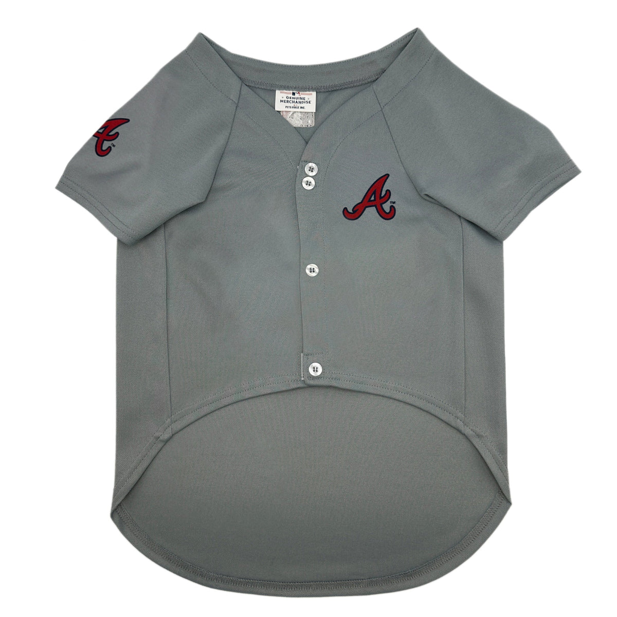 MLB Atlanta Braves White Mesh Dog Jersey