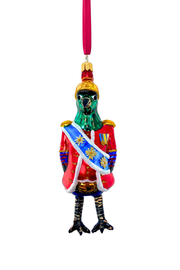 Buckingham Bird Glass Christmas Ornament 