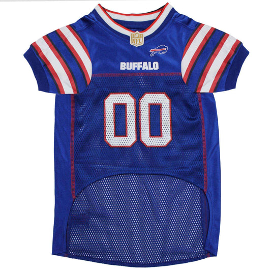 NFL Buffalo Bills Striped Mesh Dog Jersey