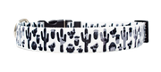 Black and White Cactus Dog Collar