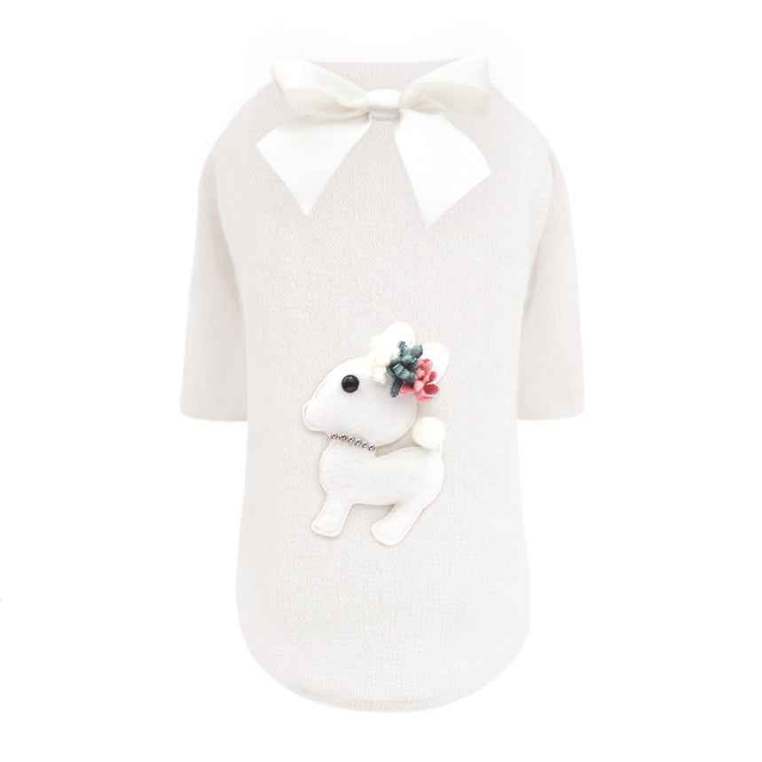 Baby Deer Dog Tee (Cream) Handmade Tees - Designer Dog Clothes from Southlake Paws