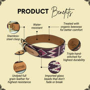 Charlotte Sambboho dog collar (made to order)