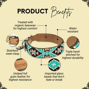 Santorini Sambboho dog collar (made to order)