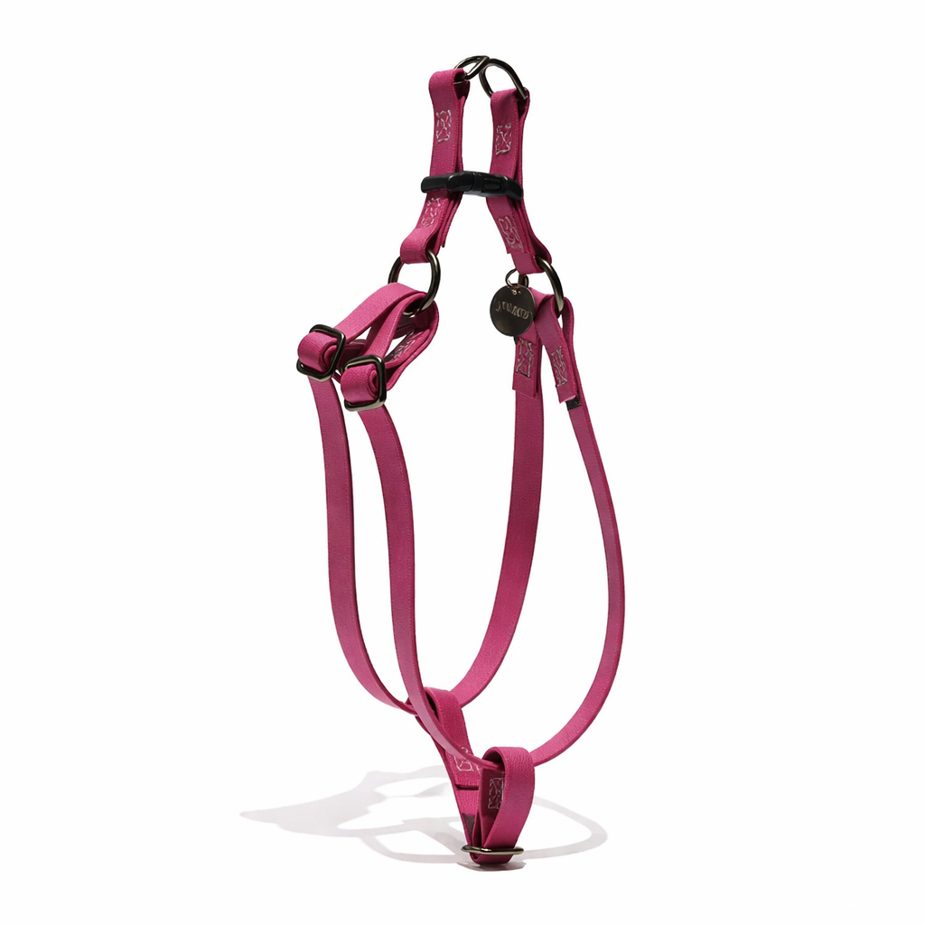 Water Resistant Cat & Dog Harness – Berry with Matte Black Hardware | Durable, Adjustable & All-Weather