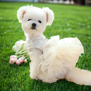 Fancy Bridal Dog Tutu Party Dress