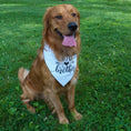 Load image into Gallery viewer, Big Brother - White Dog Bandana
