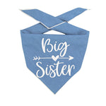 Big Sister Dog Bandana in Denim