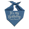Load image into Gallery viewer, Birthday Dog Bandana Denim
