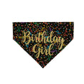 Load image into Gallery viewer, Birthday Girl Dog Bandana | Black Streamers
