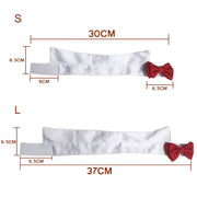 Adjustable Black-Tie Dog Collar