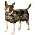 Load image into Gallery viewer, Black and White Plaid Blanket Dog Coat
