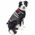 Load image into Gallery viewer, Black Nordic Snowflake Dog Sweater
