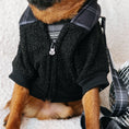 Load image into Gallery viewer, Frenchie Dog Hoodie - Black Plaid
