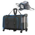 Load image into Gallery viewer, Katziela Rolling Rover Airline Compliant Expandable Wheeled Pet Carrier
