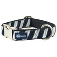 Load image into Gallery viewer, Black, Gray, & White Stripe Spirit Velvet Essential Dog Collar
