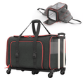Load image into Gallery viewer, Katziela Rolling Rover Airline Compliant Expandable Wheeled Pet Carrier
