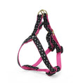 Load image into Gallery viewer, Black and White Dot Small Breed Dog Harness
