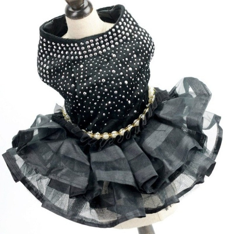 Bling Black Dog Party Dress - Southlake Paws