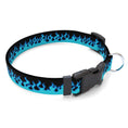 Load image into Gallery viewer, Personalized Blue Flames Dog Collar

